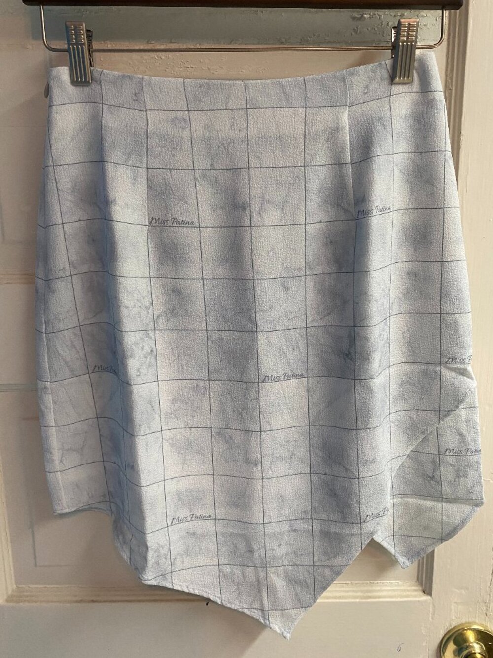 Miss Patina Cubic Mini Skirt in Marble NWT